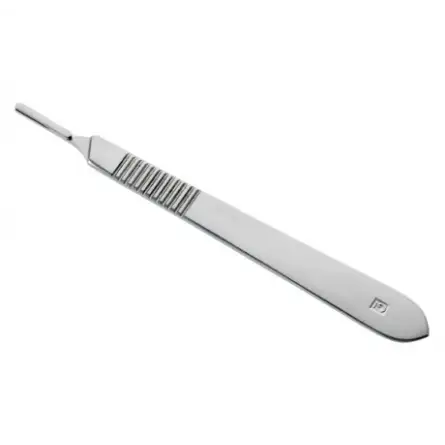 No. 3 stainless steel scalpel handle + 10 free blades No. 3 stainless steel scalpel handle + 10 free blades