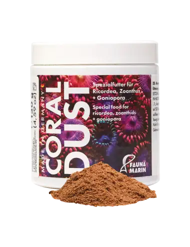 FAUNA MARIN - Coral Dust - 250ml - Nourriture pour Zoanthus, Ricordea et LPS