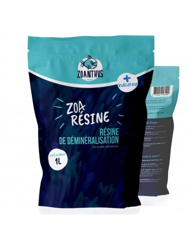 Zoanthus.fr - Entmineralisierungsharz mit Sättigungsindikator - 1L