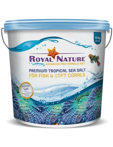 ROYAL NATURE - Premium Sea Salt - 10kg bucket - Natural salt for reef aquarium
