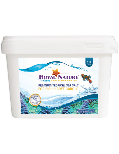 ROYAL NATURE - Premium Sea Salt - 4kg bucket - Natural salt for reef aquarium