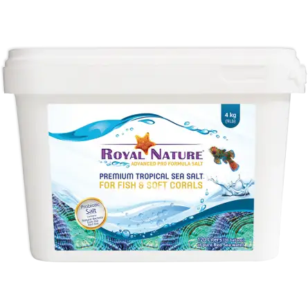 ROYAL NATURE - Sal Marinho Premium - Balde de 4kg - Sal natural para aquário de recife ROYAL NATURE - Sal Marinho Premium - Balde de 4kg - Sal natural para aquário de recife