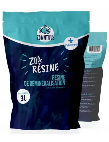 Zoanthus.fr - Demineralizacijska smola z indikatorjem nasičenosti - 3L