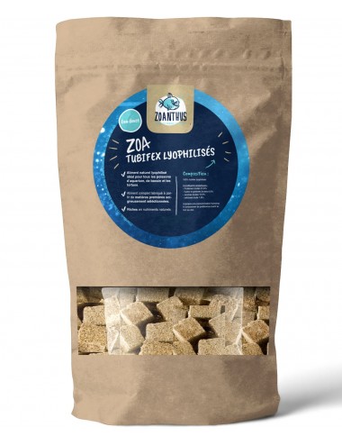 Zoanthus.fr - Tubifex liofilizzato - 1l - Cibo liofilizzato per pesci e tartarughe