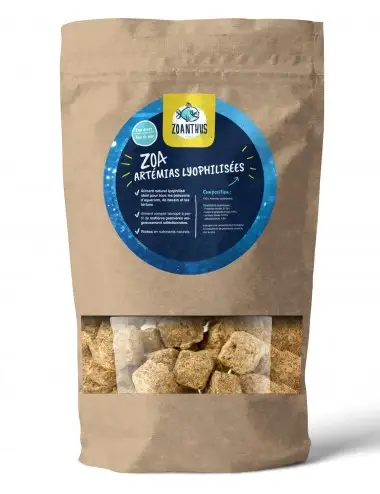 Zoanthus.fr - Camarones de salmuera liofilizados - 1l - Alimento liofilizado para peces y tortugas