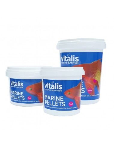 VITALIS - Pellets Marinos 1mm - 70g - Alimento para peces marinos
