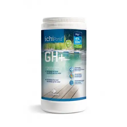 ICHIPOND - GH+ - 1kg - Buffer GH voor tuinvijver ICHIPOND - GH+ - 1kg - Buffer GH voor tuinvijver
