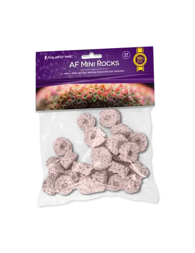 AQUAFOREST - AF Mini Rocks Purple - 24 pcs - Rocks for coral cuttings.