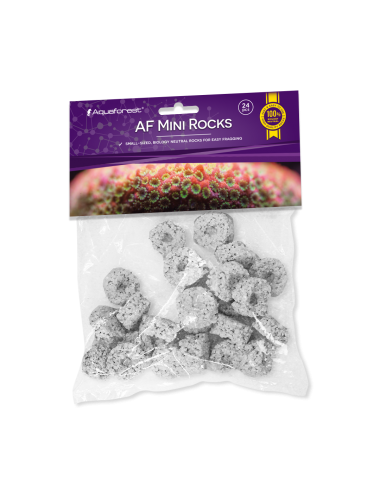 AQUAFOREST - AF Mini Rocks - 24 pcs - Roches pour le bouturage des coraux.