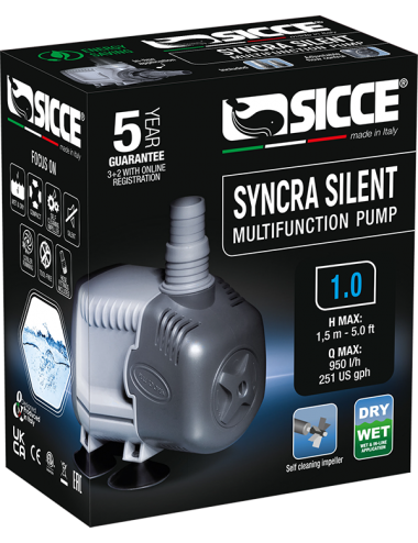 SICCE - Syncra SILENT 1.0 - Vodna črpalka 950 l/h
