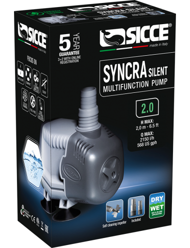 SICCE - Syncra SILENT 2.0 - Bomba de água 2150 l/h