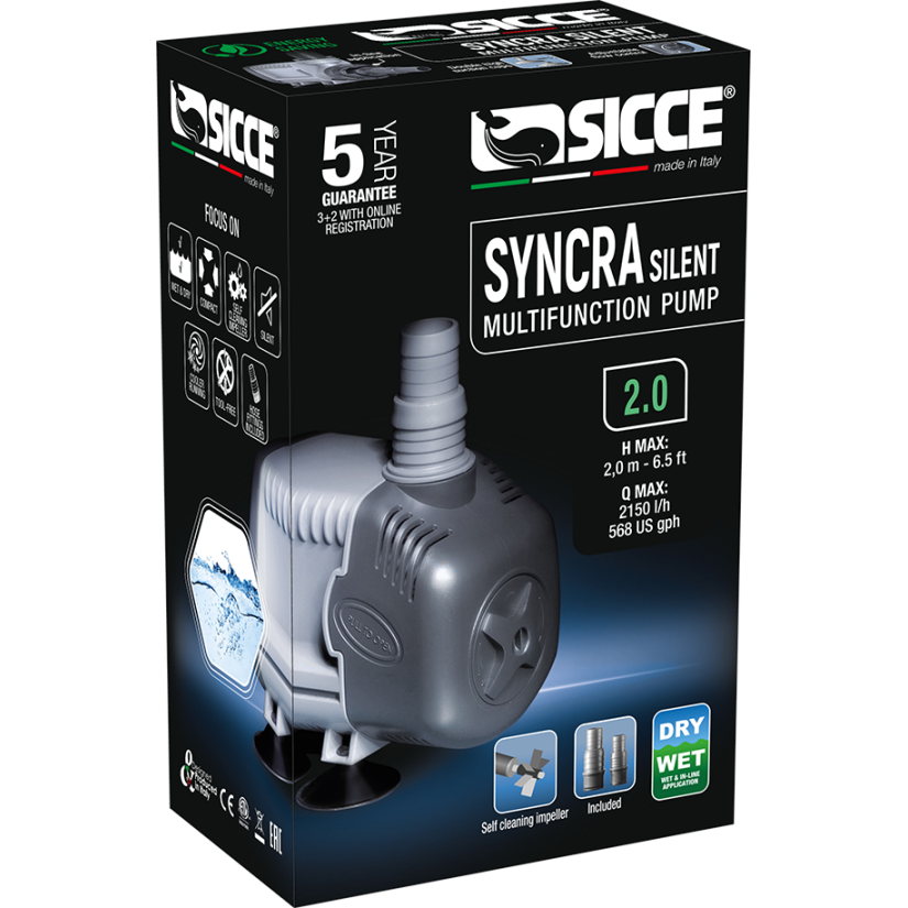 SICCE - Syncra SILENT 2.0 - Waterpomp 2150 l/u