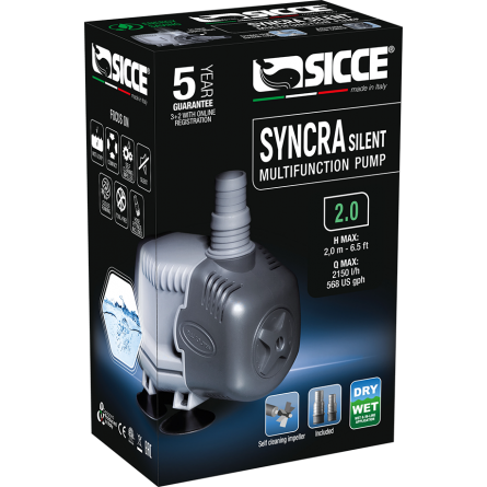 SICCE - Syncra SILENT 2.0 - Wasserpumpe 2150 l/h SICCE - Syncra SILENT 2.0 - Wasserpumpe 2150 l/h