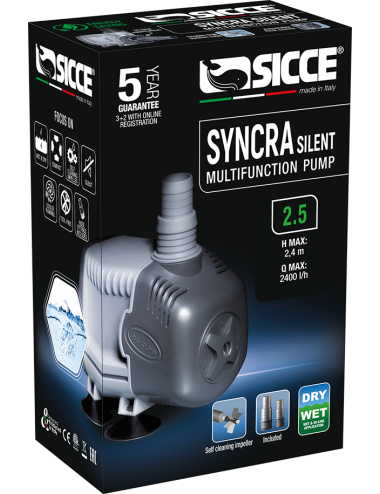 SICCE - Syncra SILENT 2.5 - Bomba de água 2400 l/h
