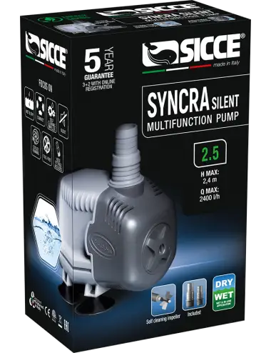 SICCE - Syncra SILENT 2.5 - Pompe à eau 2400 l/h