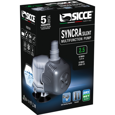 SICCE - Syncra SILENT 2.5 - Bomba de água 2400 l/h