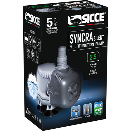 SICCE - Syncra SILENT 2.5 - Vodna črpalka 2400 l/h