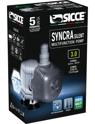 SICCE - Syncra SILENT 3.0 - Vodna črpalka 2700 l/h