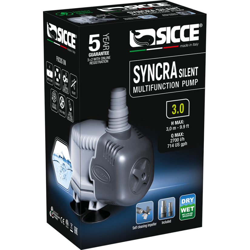 SICCE - Syncra SILENT 3.0 - Wasserpumpe 2700 l/h