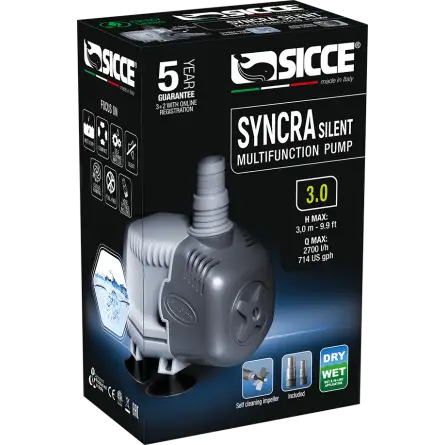 SICCE - Syncra SILENT 3.0 - Vodna črpalka 2700 l/h SICCE - Syncra SILENT 3.0 - Vodna črpalka 2700 l/h