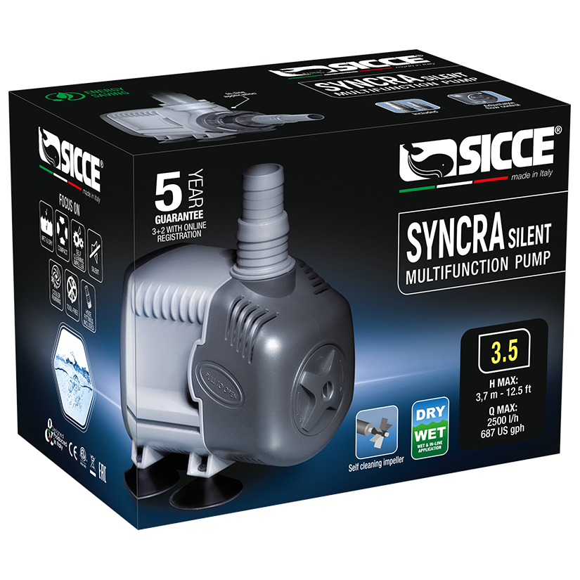 SICCE - Syncra SILENT 3.5 - Bomba de agua 2500 l/h