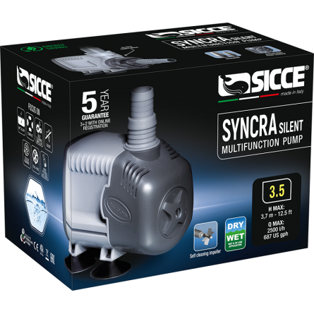 SICCE - Syncra SILENT 3.5 - Bomba de água 2500 l/h