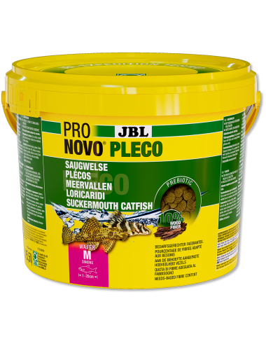 JBL - Pronovo Pleco wafer - M - 5500 ml - Compresse per locaridi erbivori da 1 a 20 cm