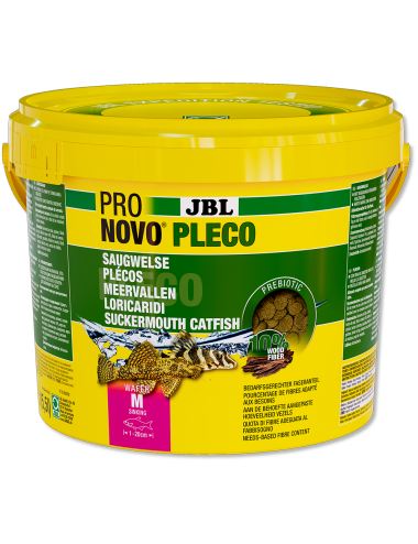 JBL - Pronovo Pleco wafer - M - 5500 ml - Tablettes pour locaridés herbivores de 1 à 20 cm