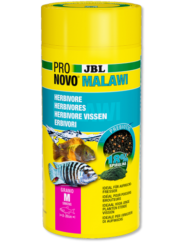 JBL - Pronovo Malawi M - 1000 ml - Aliment pour Cichlidés herbivores
