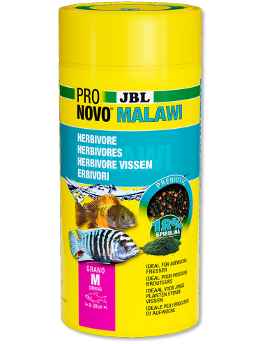 JBL - Pronovo Malawi M - 1000 ml - Voer voor herbivore cichliden
