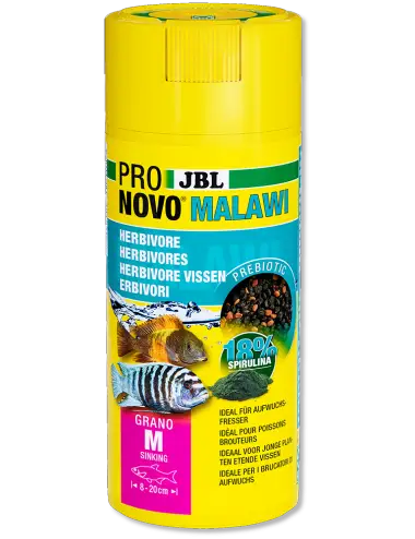 JBL - Pronovo Malawi M Click - 250 ml - Hrana za ciklide biljojede