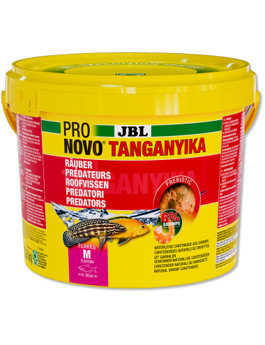 JBL - Pronovo Tanganyika Flackes - 5500 ml - Aliment pour Cichlidés prédateurs