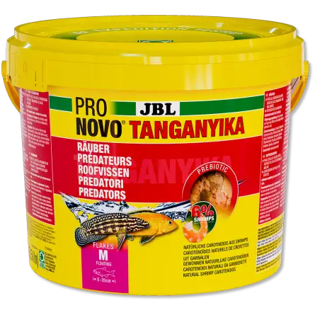 JBL - Pronovo Tanganyika Flackes - 5500 ml - Aliment pour Cichlidés prédateurs JBL - Pronovo Tanganyika Flackes - 5500 ml - Aliment pour Cichlidés prédateurs