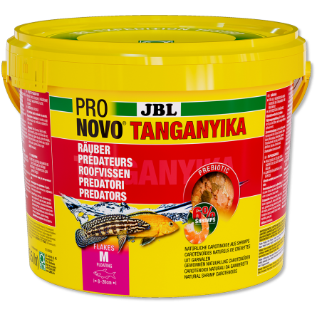 JBL - Pronovo Tanganyika Flackes - 5500 ml - Alimento para cíclidos depredadores