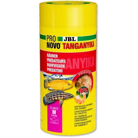 JBL - Pronovo Tanganyika Flackers - 1000 ml - Futter für Raubbuntbarsche JBL - Pronovo Tanganyika Flackers - 1000 ml - Futter für Raubbuntbarsche