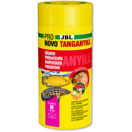 JBL - Pronovo Tanganyika Flackes - 1000 ml - Aliment pour Cichlidés prédateurs
