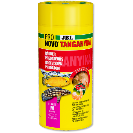 JBL - Pronovo Tanganyika Flackes - 1000 ml - Alimento para cíclidos depredadores JBL - Pronovo Tanganyika Flackes - 1000 ml - Alimento para cíclidos depredadores