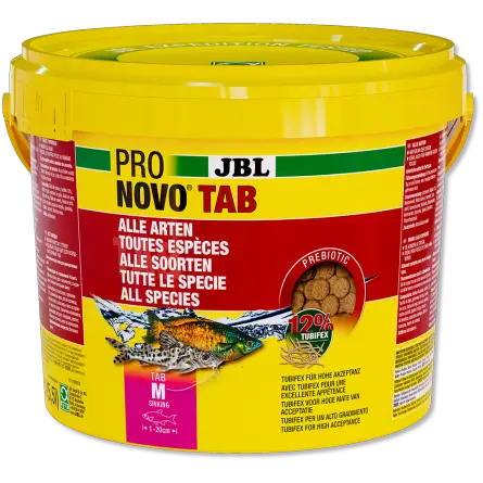 JBL - Pronovo Tab - M - 5500 ml - Pastilhas alimentares para peixes de 1 a 20 cm JBL - Pronovo Tab - M - 5500 ml - Pastilhas alimentares para peixes de 1 a 20 cm