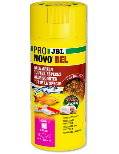 JBL - Pronovo bel Grano M Click - 250 ml - Zrnasta hrana za ribe od 8 do 20 cm