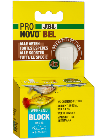 JBL - Vikend Pronovo Bel - Prehranski blok za sladkovodne ribe