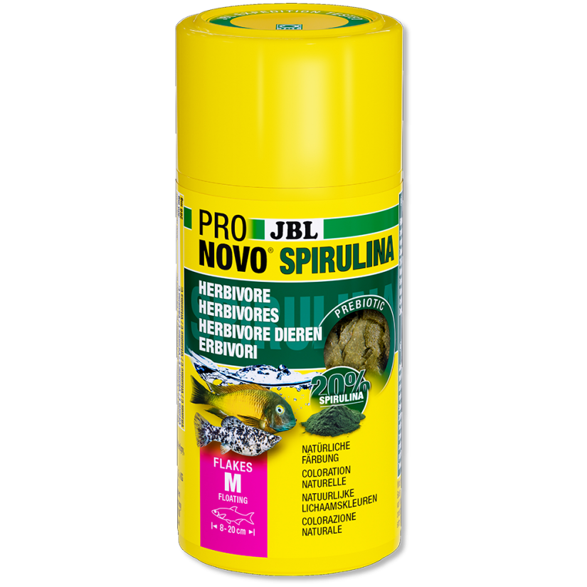 JBL - Pronovo Spirulina Flackes M - 100ml - Spirulinavlokken voor vis