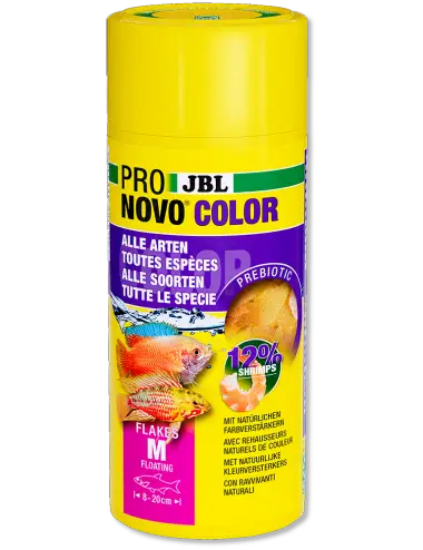 JBL - Pronovo Color Flakes M - 250ml - Speciale kleurvlokken voor vissen
