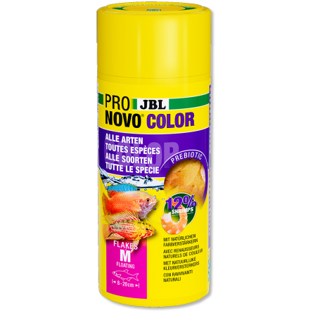JBL - Pronovo Color Flackes M - 250ml - Fiocchi colorati speciali per pesci JBL - Pronovo Color Flackes M - 250ml - Fiocchi colorati speciali per pesci
