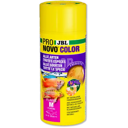 JBL - Pronovo Color Flackes M - 250ml - Flocons spécial couleurs pour poissons JBL - Pronovo Color Flackes M - 250ml - Flocons spécial couleurs pour poissons