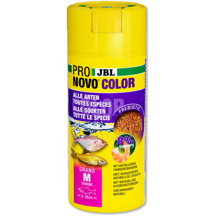 JBL - Pronovo Color Grano M - 250ml - Granulés spécial couleurs pour poissons