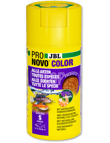 JBL - Pronovo Color Grano S - 100ml - Granulés spécial couleurs pour poissons
