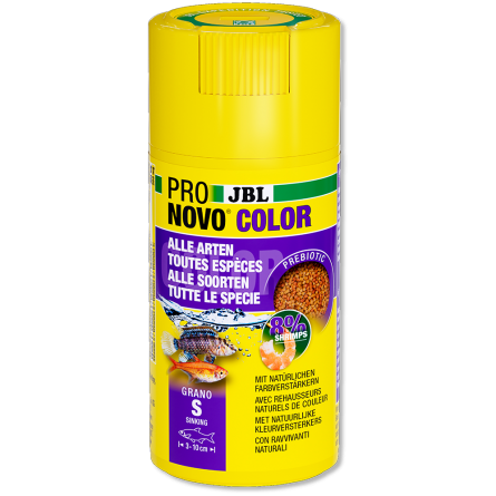 JBL - Pronovo Color Grano S - 100ml - Granulés spécial couleurs pour poissons