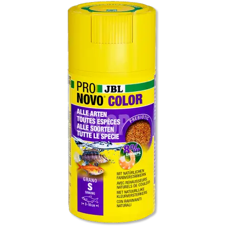 JBL - Pronovo Color Grano S - 100ml - Speciaal kleurgranulaat voor vissen JBL - Pronovo Color Grano S - 100ml - Speciaal kleurgranulaat voor vissen