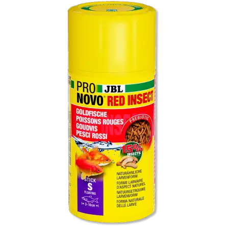JBL - Pronovo red insect - Stick S - 100 ml - Sticks para carpas doradas de 3 a 10 cm JBL - Pronovo red insect - Stick S - 100 ml - Sticks para carpas doradas de 3 a 10 cm