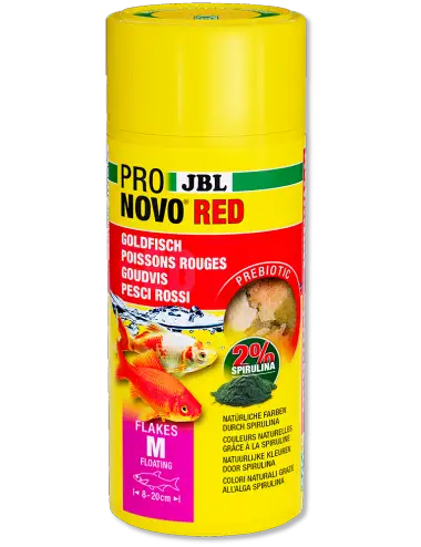 JBL - Pronovo Red Flackes M - 250 ml - Flocons pour poissons rouges de 8 à 20 cm